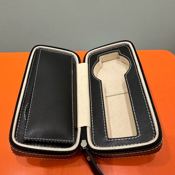 Russell’s For Men Two Watch Leather Travel Case. - Picture 1 of 7